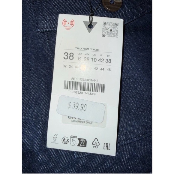 NWT Zara Dark Blue Women's Shorts 6 - Picture 3 of 5